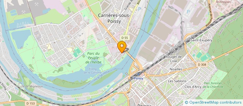 localisation de l'entreprise MONSIEUR OMAR LHATER  CARRIERES-SOUS-POISSY