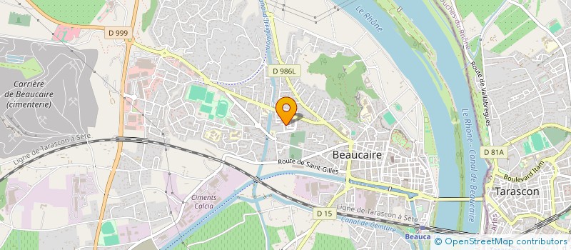 localisation de l'entreprise MONSIEUR OMAR MADRAZ  BEAUCAIRE