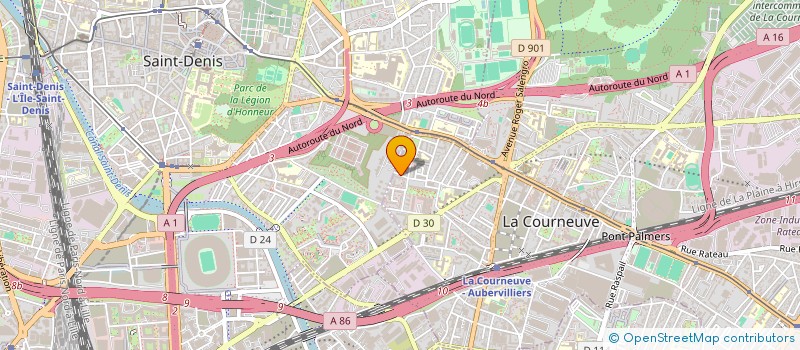 localisation de l'entreprise MONSIEUR OMAR MARHSEL à LA COURNEUVE