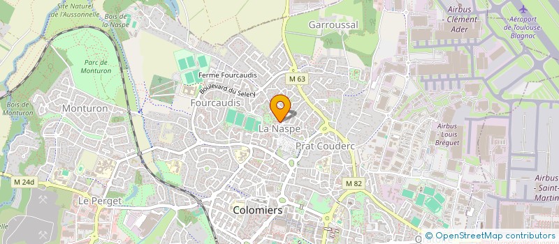 localisation de l'entreprise MONSIEUR OMAR MEGHERBI MOULAY à COLOMIERS