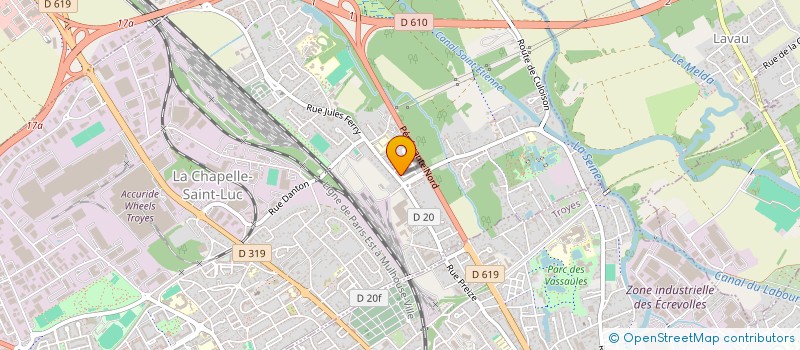 localisation de l'entreprise MONSIEUR OMAR MEGUEBLI  LA CHAPELLE-SAINT-LUC