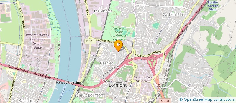 localisation de l'entreprise MONSIEUR OMAR MEHREZI  LORMONT