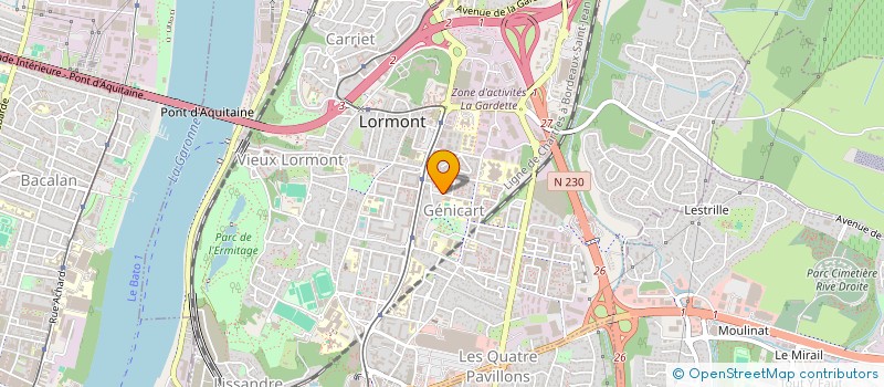 localisation de l'entreprise MONSIEUR OMAR MENENDEZ  LORMONT