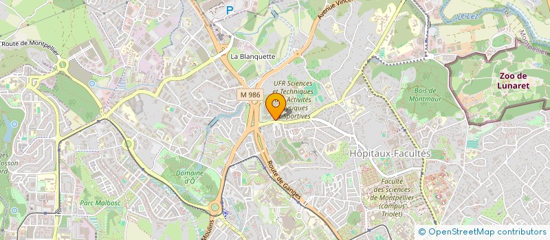 localisation de l'entreprise MONSIEUR OMAR MOUGUERT à MONTPELLIER