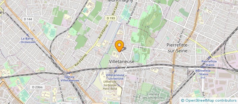 localisation de l'entreprise MONSIEUR OMAR NDAO  VILLETANEUSE