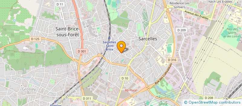 localisation de l'entreprise MONSIEUR OMAR NDIAYE  SARCELLES