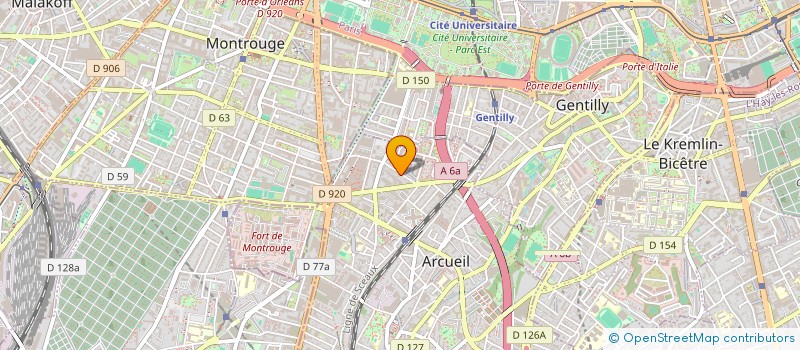 localisation de l'entreprise MONSIEUR OMAR RABIA  ARCUEIL