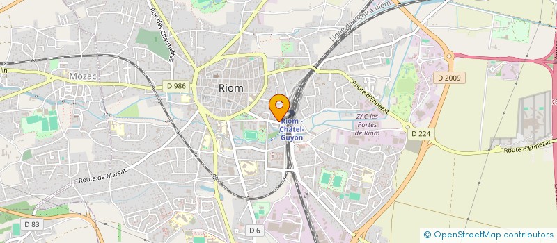 localisation de l'entreprise MONSIEUR OMAR SIDHOUM  RIOM