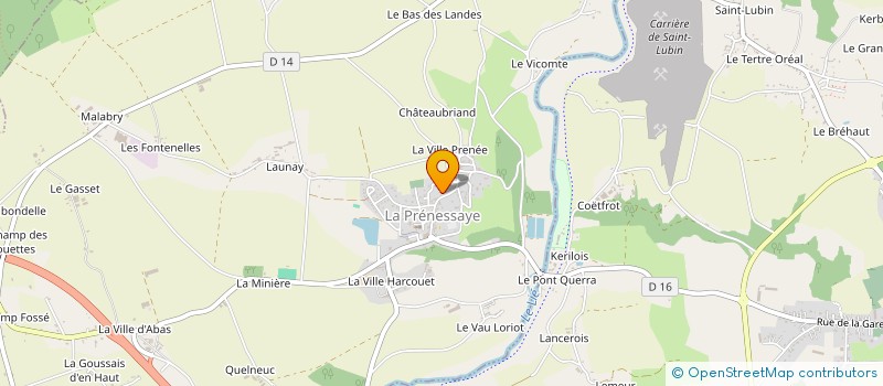 localisation de l'entreprise MONSIEUR OMAR TADJINOUROU  LA PRENESSAYE