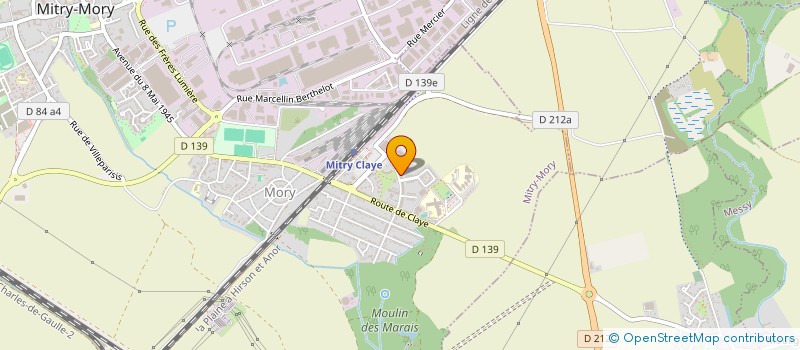 localisation de l'entreprise MONSIEUR OMAR TAIBI  MITRY-MORY