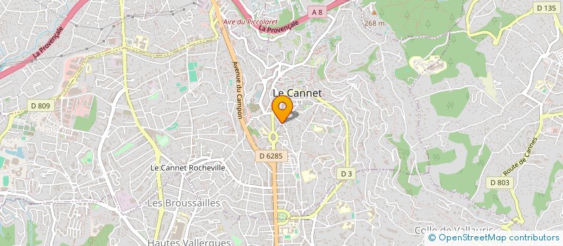 localisation de l'entreprise MONSIEUR OMAR TESTOURI à LE CANNET
