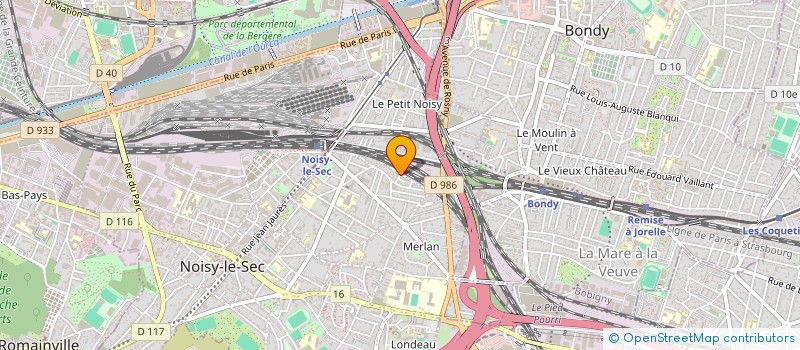 localisation de l'entreprise MONSIEUR OMAR TOUATI à NOISY-LE-SEC