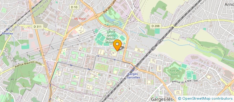 localisation de l'entreprise MONSIEUR OMAR ZANIFI  SARCELLES