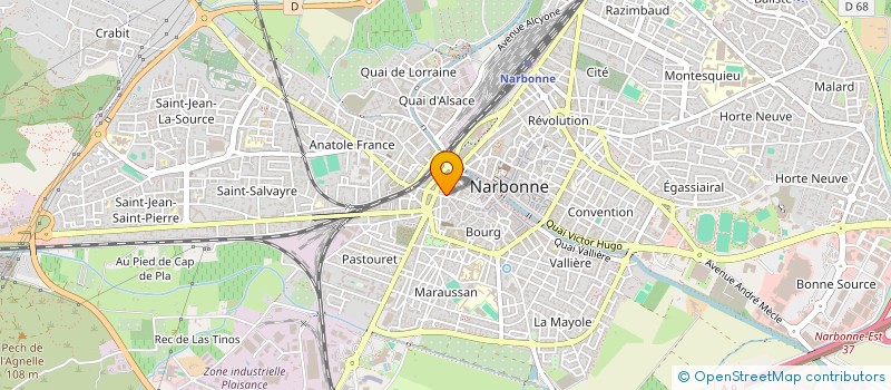 localisation de l'entreprise MONSIEUR OMAR ZANNOUTI  NARBONNE