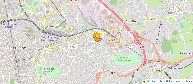 localisation de l'entreprise MONSIEUR OMAR ZOURDANI  SAINT-ETIENNE