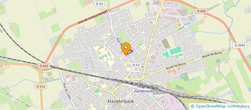 localisation de l'entreprise MONSIEUR OMARIO ANAKABA  HAZEBROUCK