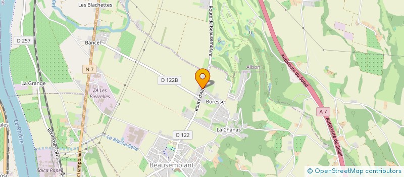 localisation de l'entreprise MONSIEUR OMER BAS  BEAUSEMBLANT