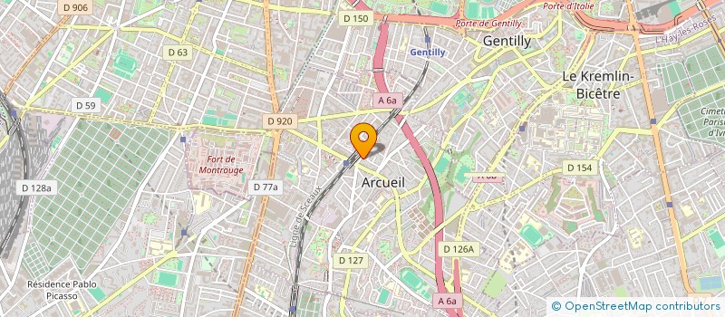 localisation de l'entreprise MONSIEUR OMER BOURRET  ARCUEIL