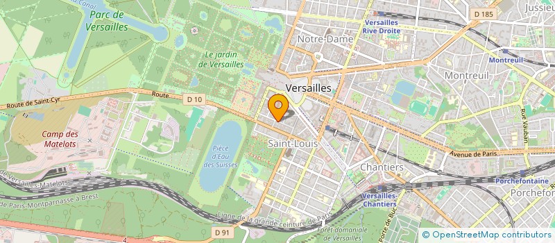 localisation de l'entreprise MONSIEUR OMER DAHILI à VERSAILLES
