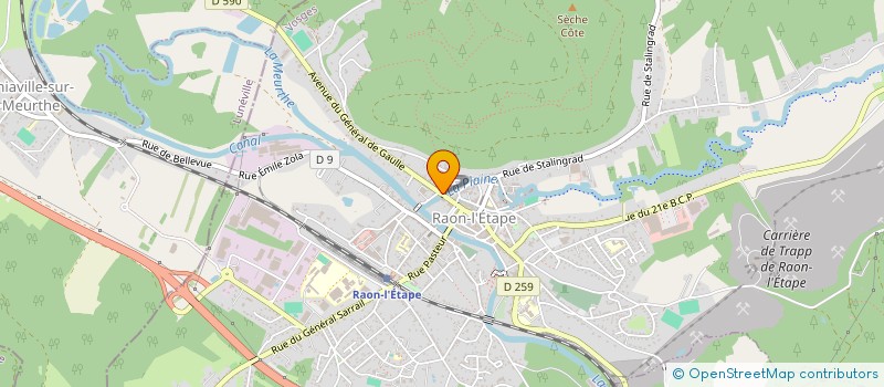 localisation de l'entreprise MONSIEUR OMER ELIK  RAON-LETAPE