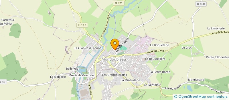 localisation de l'entreprise MONSIEUR OMER GUILLOTIN  CORMENON