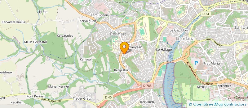 localisation de l'entreprise MONSIEUR OMER HAKYEMEZ à QUIMPER