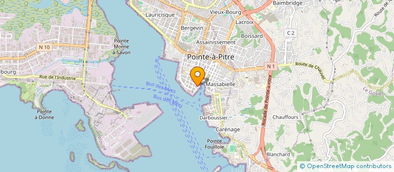 localisation de l'entreprise MONSIEUR OMER HENRY  POINTE-A-PITRE