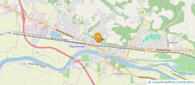 localisation de l'entreprise MONSIEUR OMER HOUEYE  PEYREHORADE