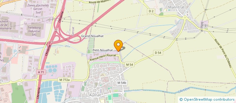 localisation de l'entreprise MONSIEUR OMER IKANOVIC  AULNAT