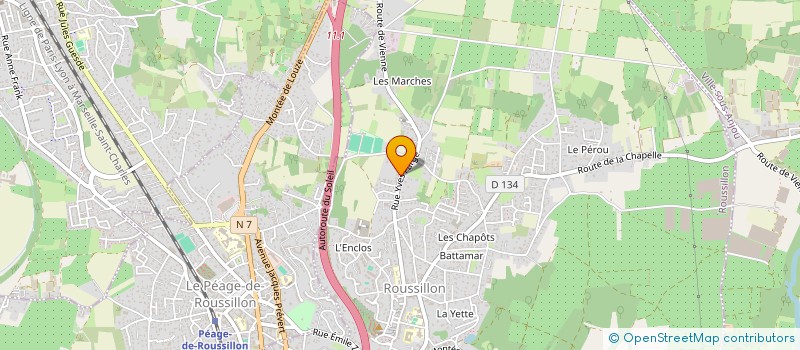 localisation de l'entreprise MONSIEUR OMER KAYIS  ROUSSILLON