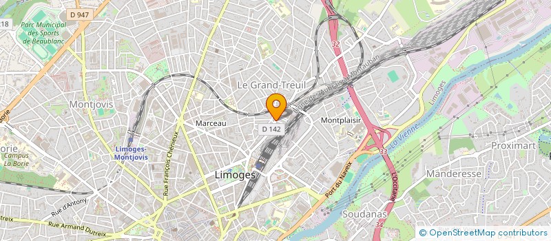 localisation de l'entreprise MONSIEUR OMER OZCAM à LIMOGES