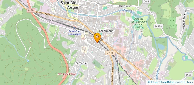 localisation de l'entreprise MONSIEUR OMER SAINT-GILLES  SAINT-DIE-DES-VOSGES