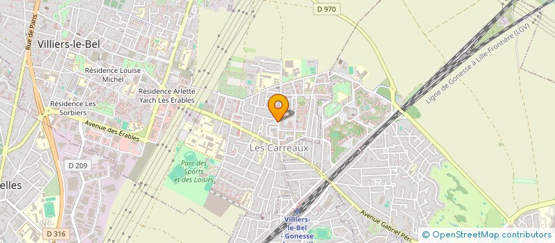 localisation de l'entreprise MONSIEUR OMER TAS  VILLIERS-LE-BEL