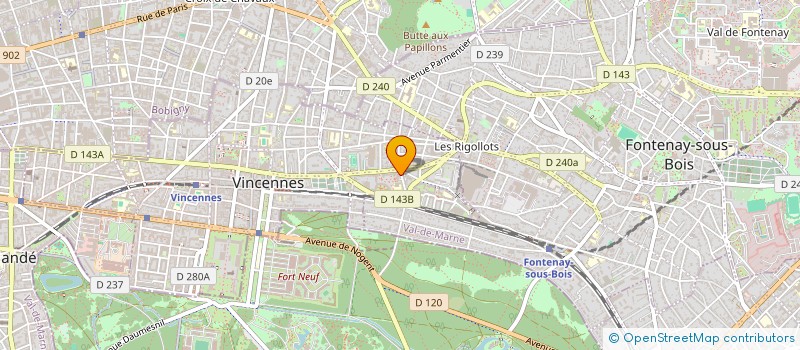 localisation de l'entreprise MONSIEUR OMID AHMADI  VINCENNES