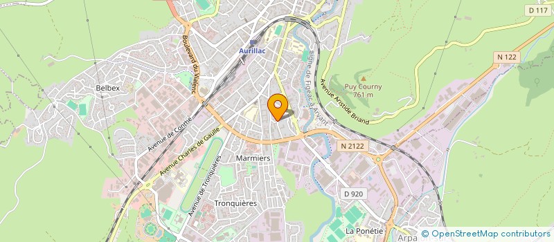 localisation de l'entreprise MONSIEUR OMID AMIRI à AURILLAC