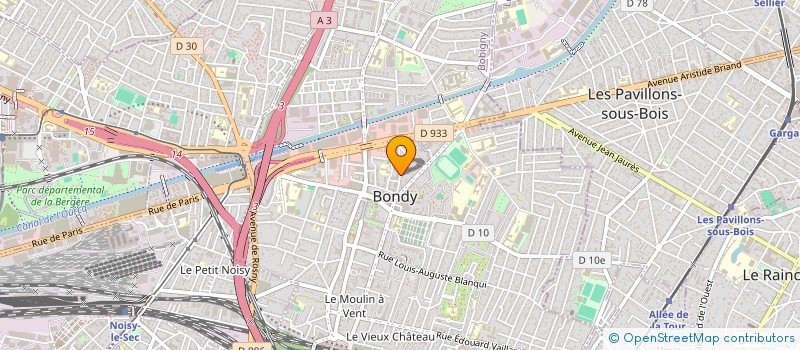 localisation de l'entreprise MONSIEUR OMID HASSANI  BONDY