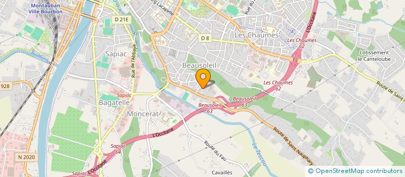 localisation de l'entreprise MONSIEUR OMID RAHMANI  MONTAUBAN