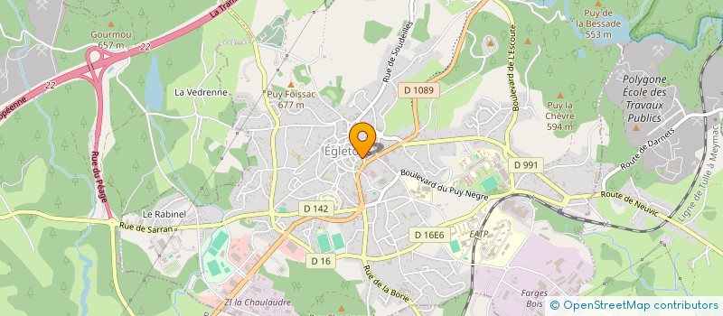 localisation de l'entreprise MONSIEUR OMIDULLAH AMARKHIL  EGLETONS