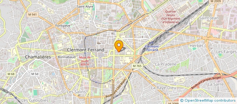 localisation de l'entreprise MONSIEUR OMIDULLAH SAHAR  CLERMONT-FERRAND