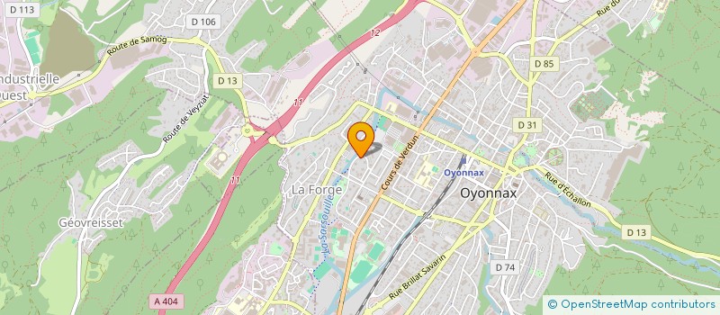 localisation de l'entreprise MONSIEUR ONDER AYNE à OYONNAX