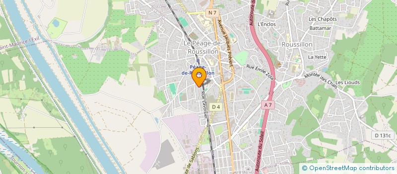 localisation de l'entreprise MONSIEUR ONDER OZGUN  LE PEAGE-DE-ROUSSILLON