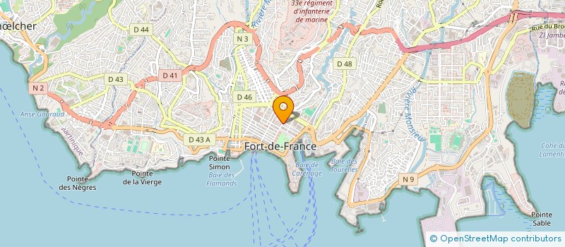 localisation de l'entreprise MONSIEUR ONICE MONFLEURY  FORT-DE-FRANCE