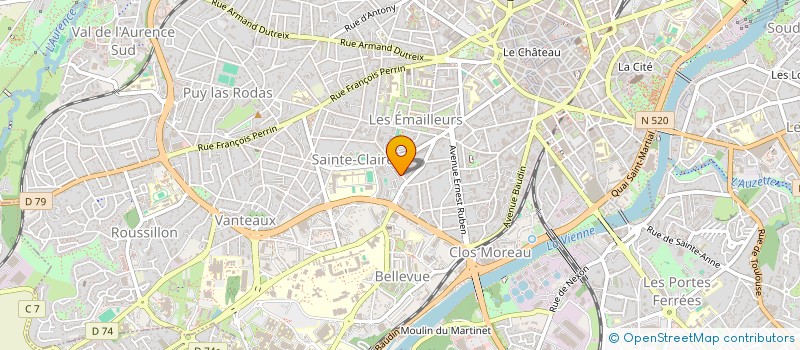 localisation de l'entreprise MONSIEUR ONORIODE-HENRY OBOBA  LIMOGES