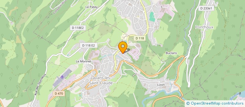 localisation de l'entreprise MONSIEUR ONUR ERDING  LAVANS-LES-SAINT-CLAUDE