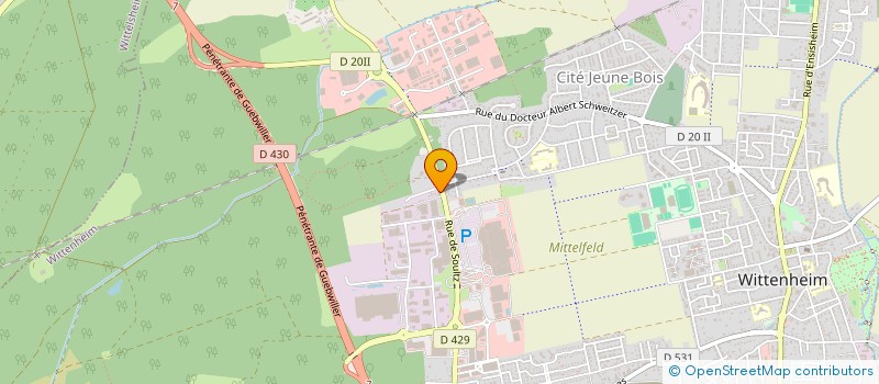 localisation de l'entreprise MONSIEUR ONUR SEVIMLI  WITTENHEIM