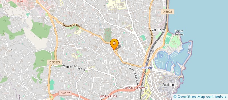 localisation de l'entreprise MONSIEUR OPREA DUMITRICA à ANTIBES