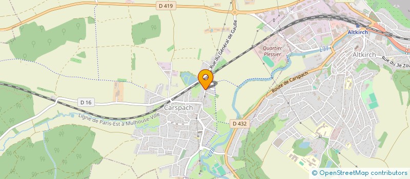 localisation de l'entreprise MONSIEUR ORAZIO RANIERI  CARSPACH