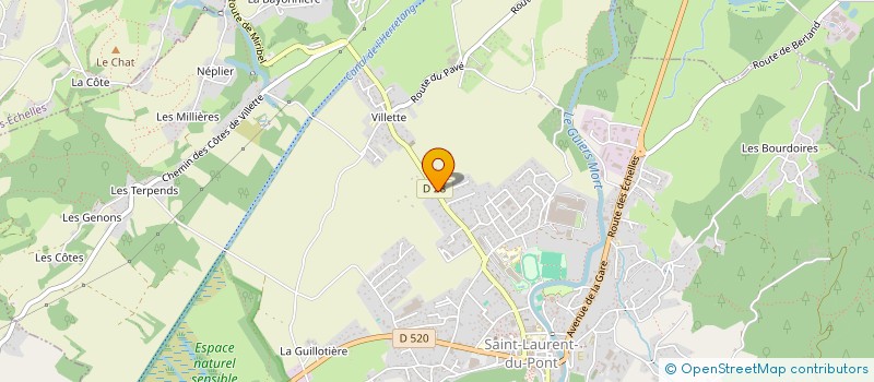 localisation de l'entreprise MONSIEUR ORDACIERE TERPENT  SAINT-LAURENT-DU-PONT