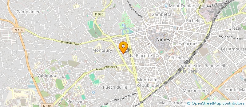 localisation de l'entreprise MONSIEUR ORELIEN FACCHINETTI  NIMES