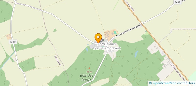 localisation de l'entreprise MONSIEUR ORELIEN GODART  LA VILLE-AUX-BOIS-LES-PONTAVERT